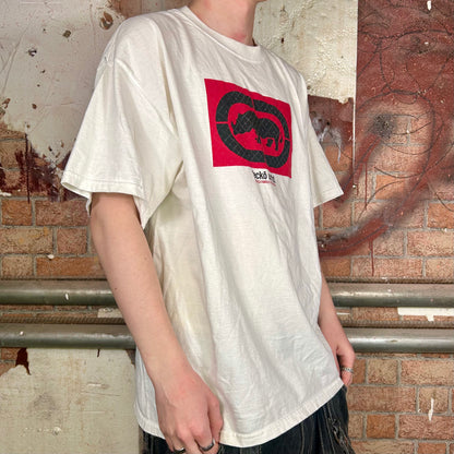 Ecko Unltd. White T-Shirt (Y2K) - L