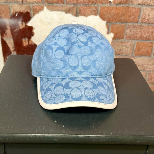 COACH Signature Blue Denim Baseball Cap (Y2K)