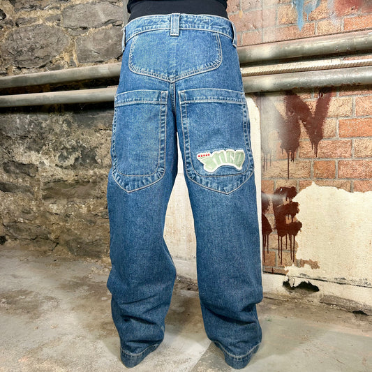 JNCO Low Down Baggy Denim Jeans (Y2K) - 29"