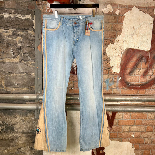 Buffalo "Dessert" Beige Flare Denim Jeans (Y2K) - 29" or 31"