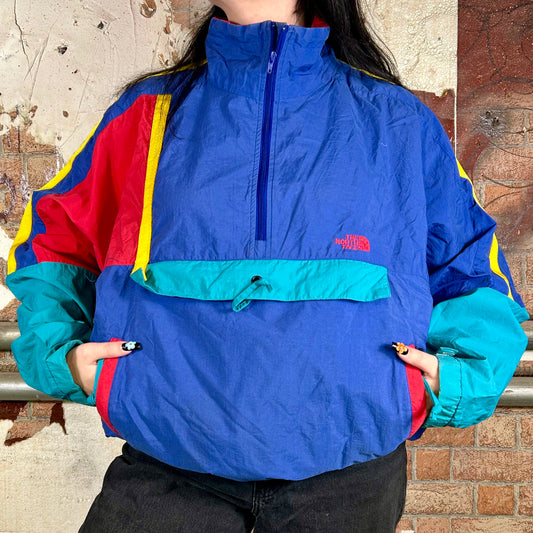 The North Face Colorblock Windbreaker Jacket (80s) - XL