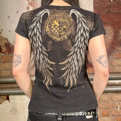 Harley Davidson Angel Wings T-Shirt (Y2K) - S