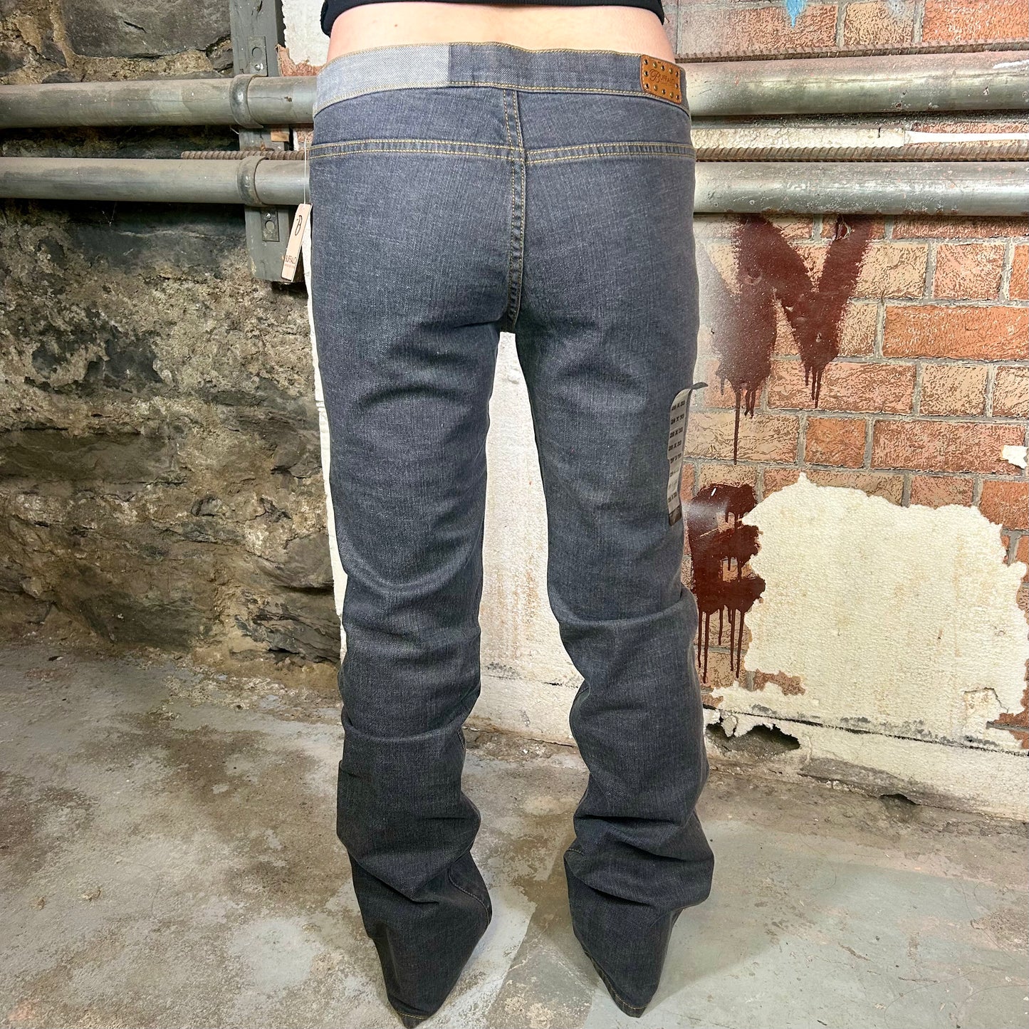 Buffalo Grey Low Rise Deadstock Jeans (Y2K) - 28" or 29"
