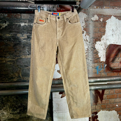 Empyre Loose Fit Beige Corduroy Pants (Y2K) - 27"