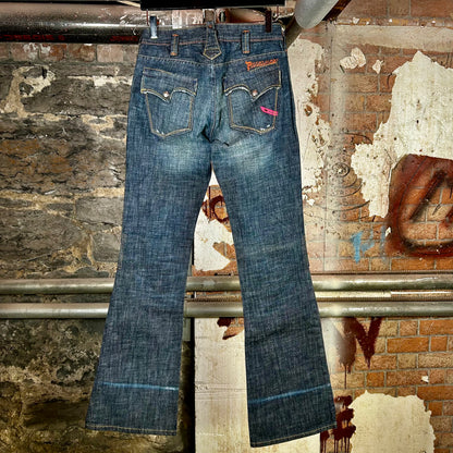 Parasuco Low Rise Dark Wash Denim Deadstock Jeans (Y2K) - 25"