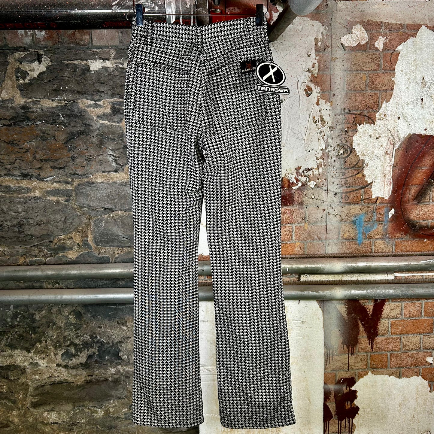 Manager "Poly" Slight Flare Deadstock Pants (Y2K) - 27"