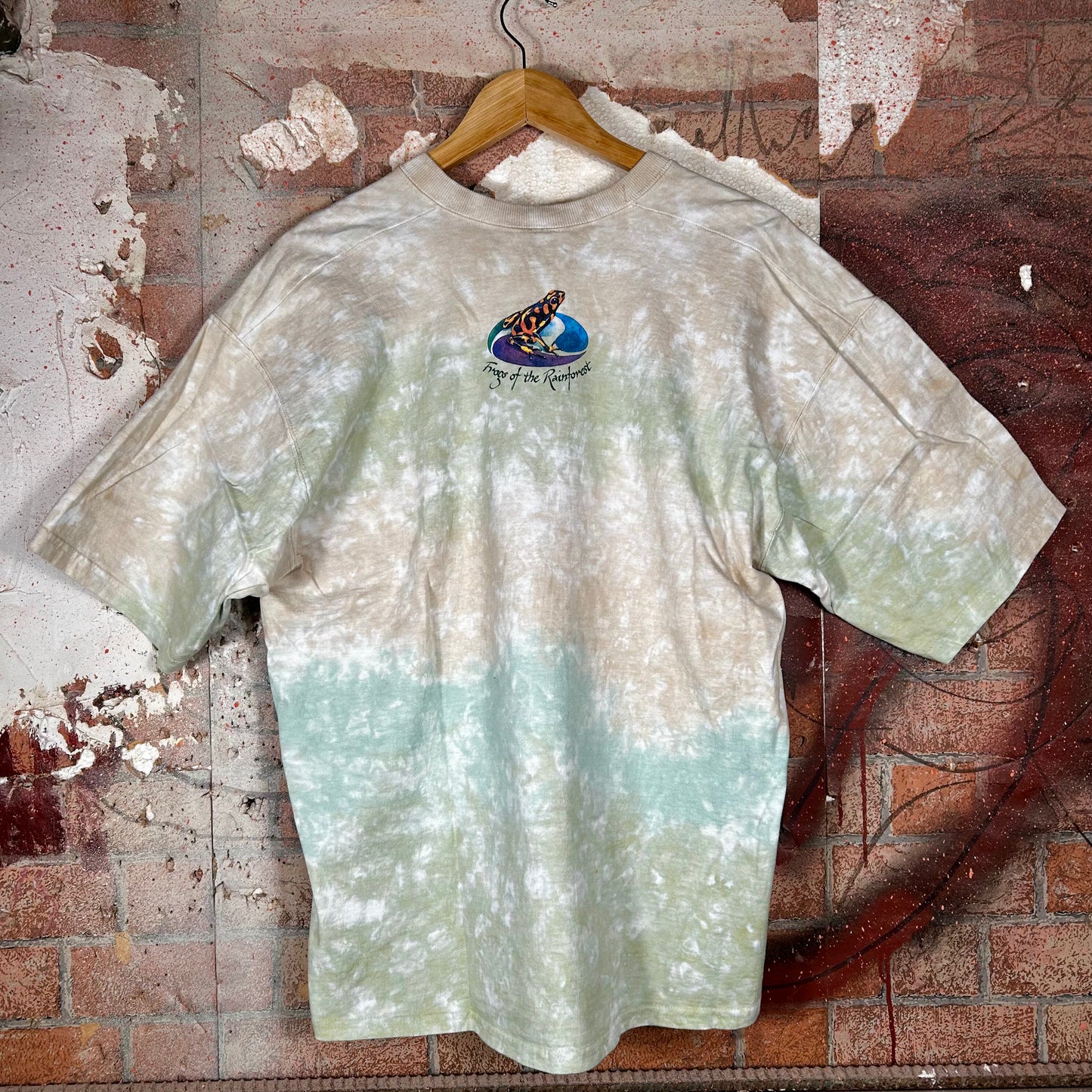 Liquid Blue Vintage Rainforest Frogs Graphic T-Shirt (90s) - XL