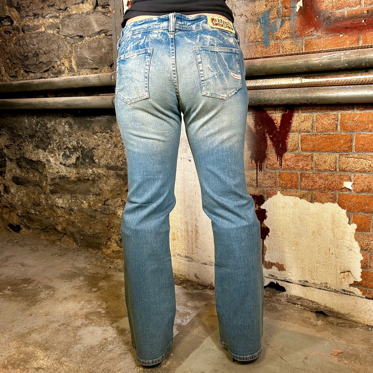 Parasuco Low Rise Light Wash Flare Denim Deadstock Jeans (Y2K) - 36"