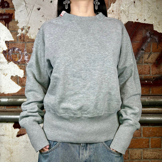 Haut blanc à manches longues et épaules dénudées Vintage Garage (années 2000) - XS