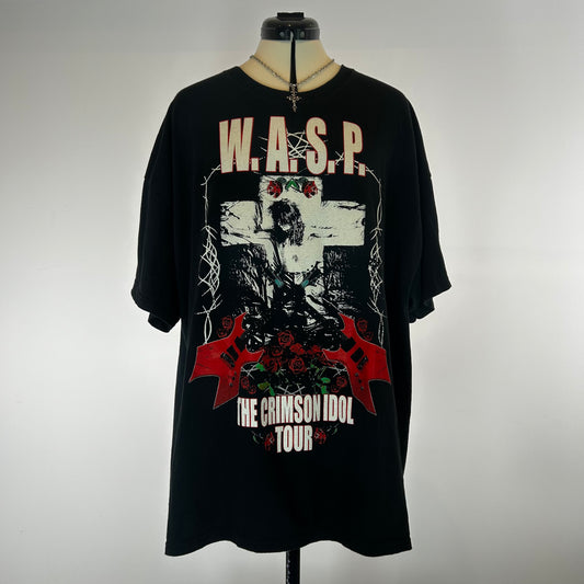 W.A.S.P. "The Crimson Idol Tour" Vintage Black Graphic T-Shirt (90s) - XXL