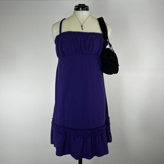 725 Purple Halter Midi Dress (Y2K) - S