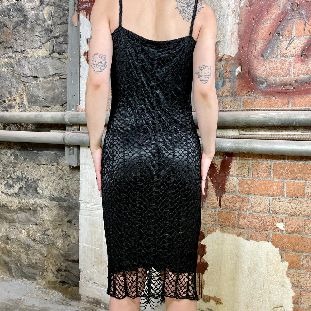 Le Château Sparkly Black Dress (90's)