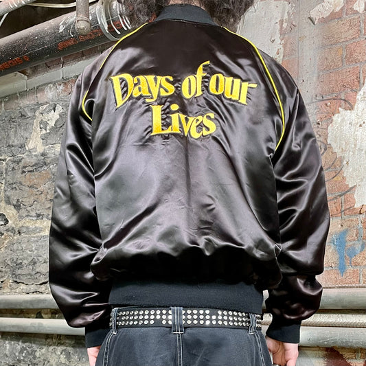 Rare Vintage Days Of Our Lives Satin Crew Collectible Jacket (70s) - L